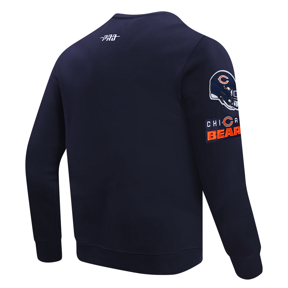 NFL CHICAGO BEARS OLD ENGLISH MEN'S CREWNECK (MIDNIGHT NAVY)