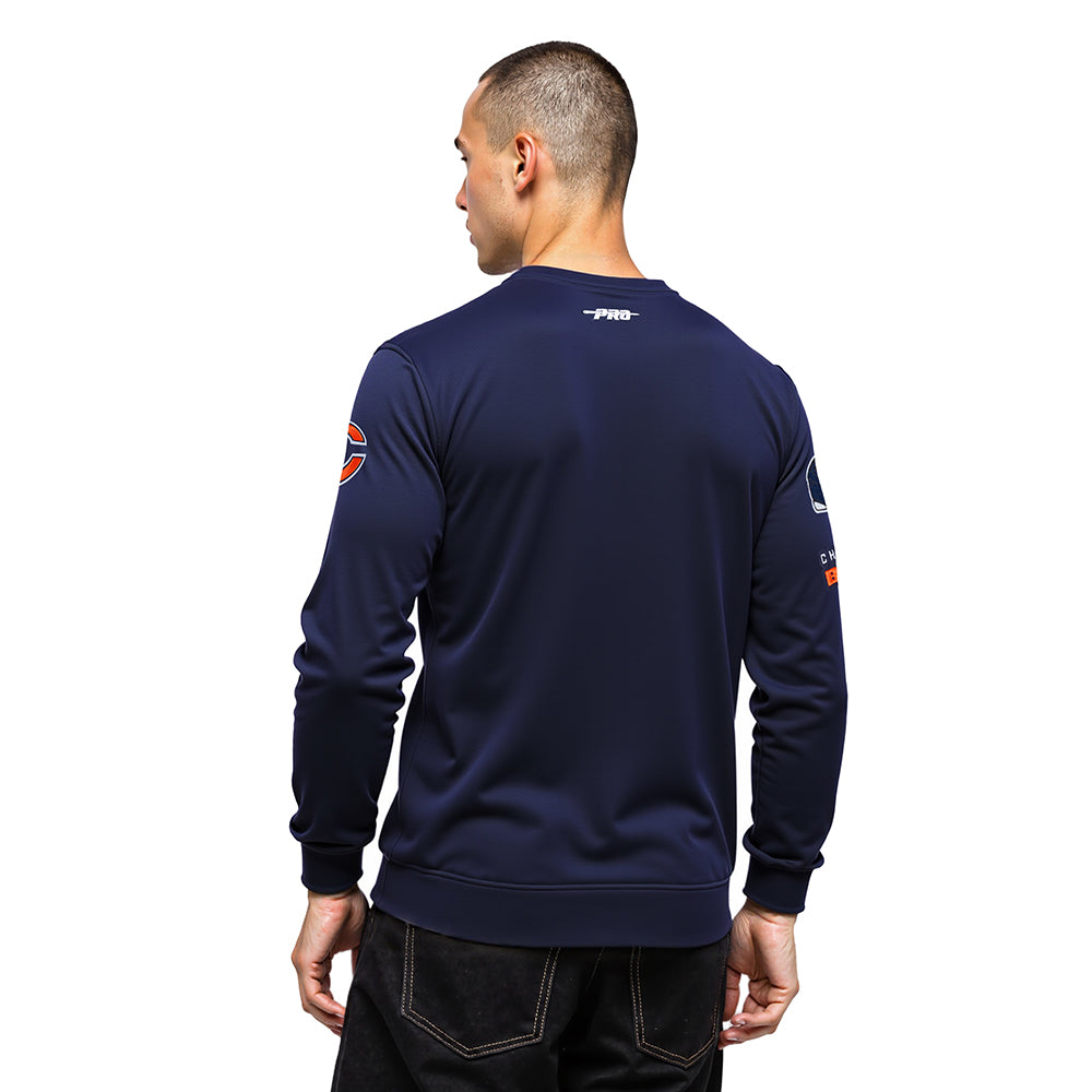 NFL CHICAGO BEARS OLD ENGLISH MEN'S CREWNECK (MIDNIGHT NAVY)