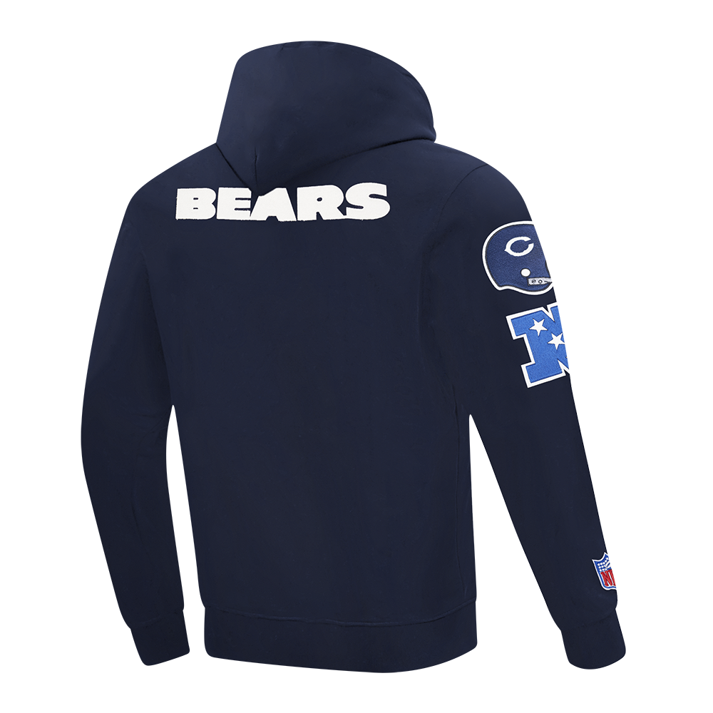 NFL CHICAGO BEARS MODERN ORIGINALS MEN'S FLC PO HOODIE (MIDNIGHT NAVY)