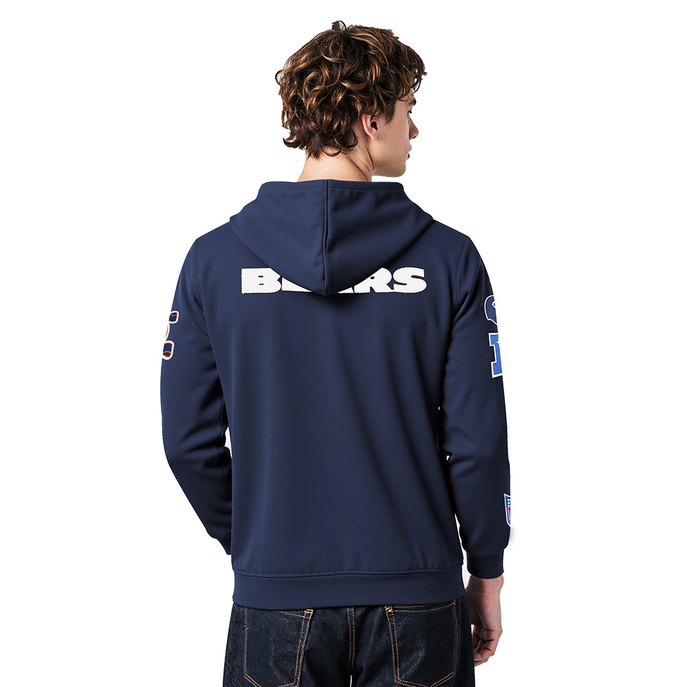 NFL CHICAGO BEARS MODERN ORIGINALS MEN'S FLC PO HOODIE (MIDNIGHT NAVY)