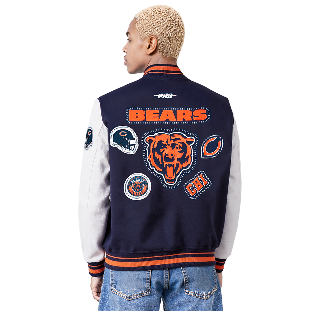 NFL CHICAGO BEARS DIY PICK STITCH MEN'S SINGLE JERSEY TEE (BLACK)