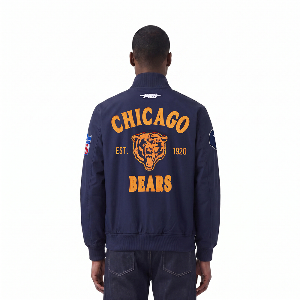 NFL CHICAGO BEARS FIRST TEAM MEN'S JACKET (MIDNIGHT NAVY)