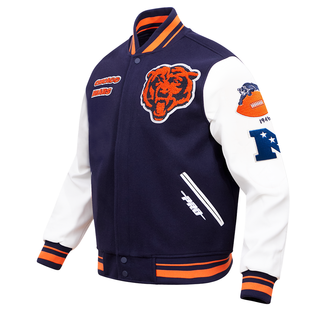 Outlet Chicago Bears NFL Navy/Grey Jacket