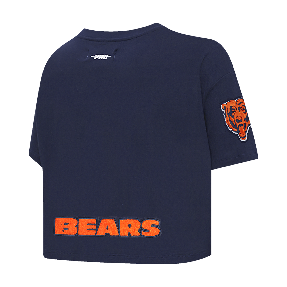 NFL CHICAGO BEARS CALEB WILLIAMS #18 CLASSIC PNN WOMEN'S SJ BOXY TEE (MIDNIGHT NAVY)