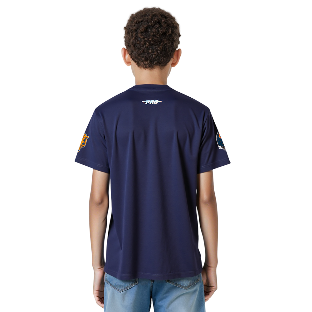 NFL CHICAGO BEARS CLASSIC BIG BOYS SINGLE JERSEY TEE (MIDNIGHT NAVY)