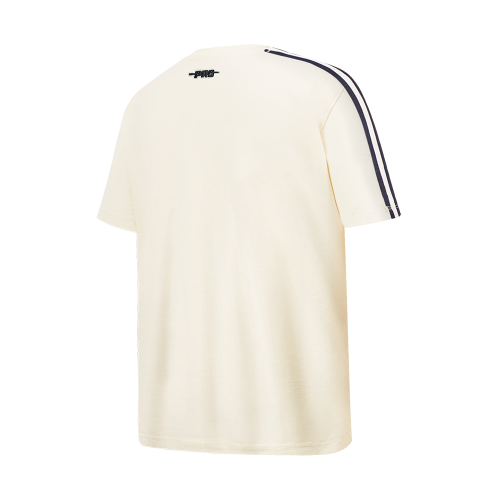 NFL CHICAGO BEARS RETRO CLASSIC SINGLE JERSEY BIG BOYS SINGLE JERSEY TAPING TEE (EGGSHELL/ MIDNIGHT NAVY)