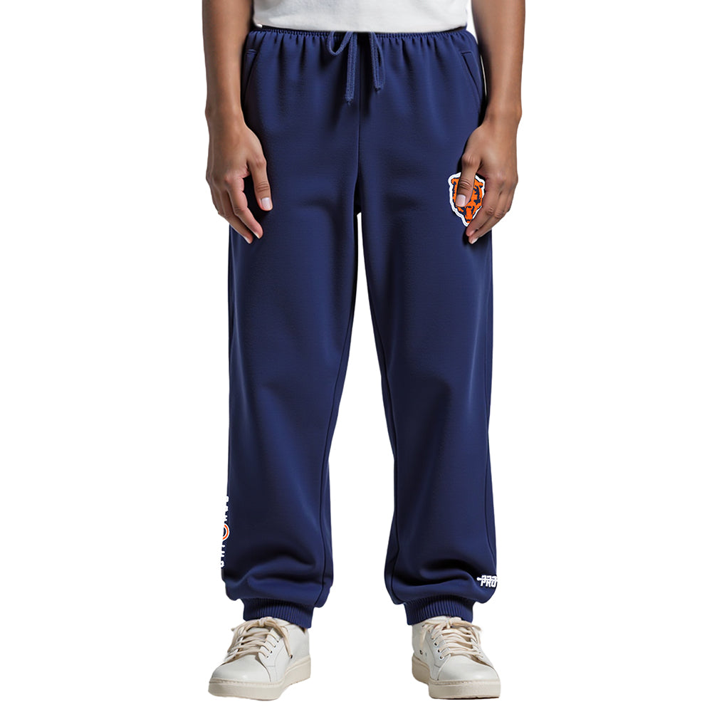 NFL CHICAGO BEARS CLASSIC CHENILLE BIG BOY'S FLEECE SWEATPANT (MIDNIGHT NAVY)