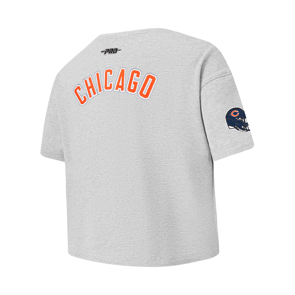 NFL CHICAGO BEARS CLASSIC BIG GIRL'S SS BOXY TEE (HEATHER GREY)