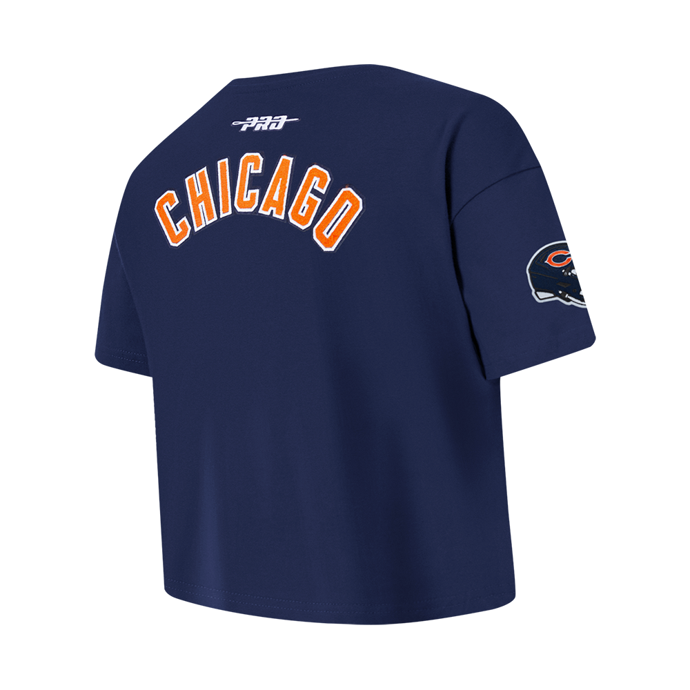 NFL CHICAGO BEARS CLASSIC BIG GIRLS SHORT SLEEVE BOXY TEE (MIDNIGHT NAVY)