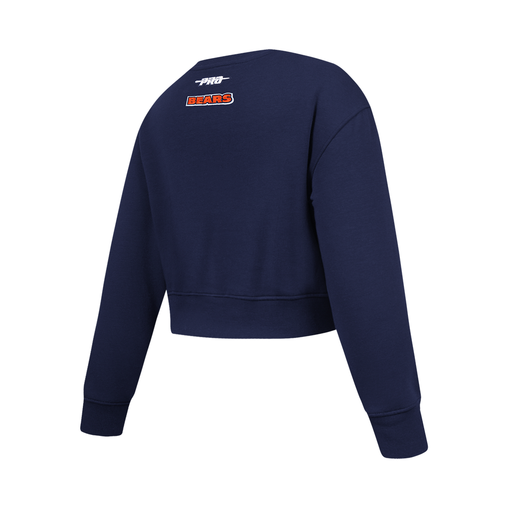 NFL CHICAGO BEARS CLASSIC BIG GIRL'S FLC CREWNECK (MIDNIGHT NAVY)