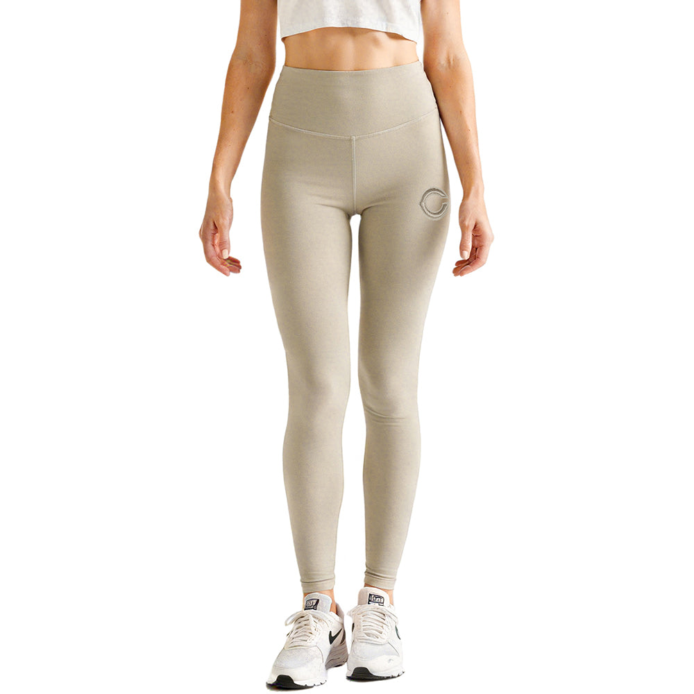 NFL CHICAGO BEARS NEUTRAL HIGH WAIST JERSEY LEGGING (TAUPE)