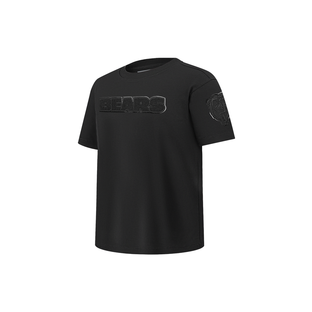 NFL CHICAGO BEARS TRIPLE BLACK LITTLE BOYS SHORT SLEEVE TEE (BLACK)