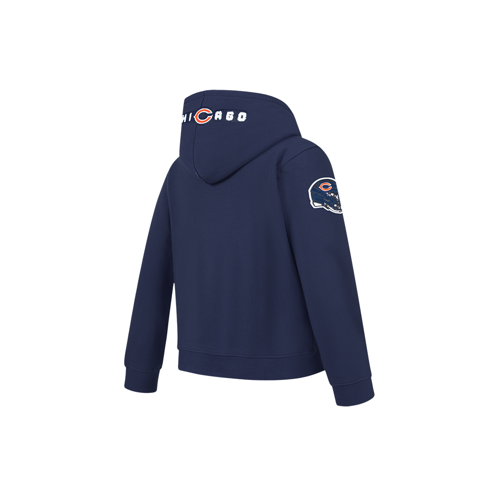 NFL CHICAGO BEARS CLASSIC CHENILLE LITTLE BOY'S FLEECE PO HOODIE (MIDNIGHT NAVY)