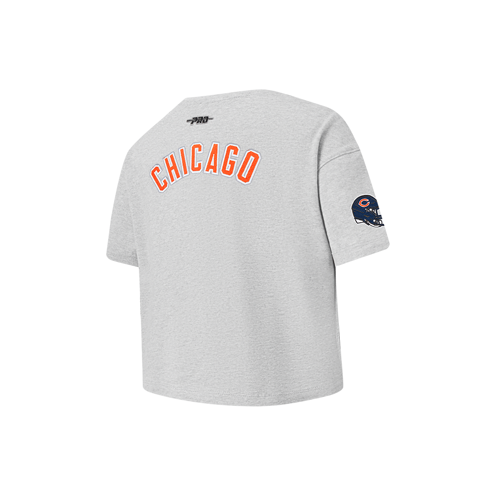 NFL CHICAGO BEARS CLASSIC LITTLE GIRL'S SS BOXY TEE (HEATHER GREY)