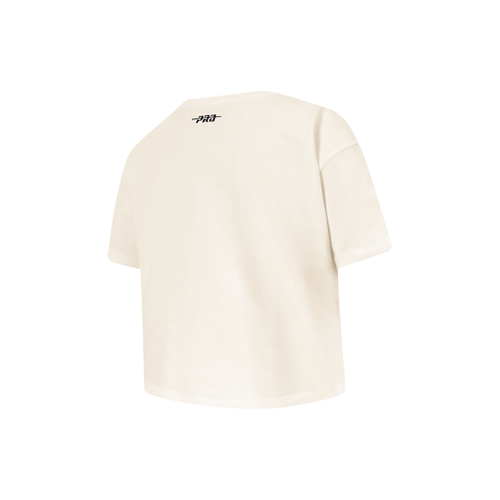 NFL CHICAGO BEARS RETRO CLASSIC LITTLE GIRL'S SS BOXY TEE (EGGSHELL)