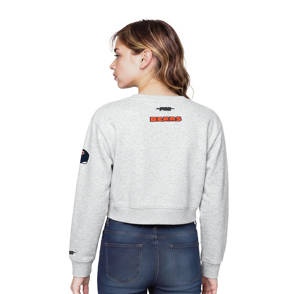 NFL CHICAGO BEARS CLASSIC LITTLE GIRL'S FLC CREWNECK (HEATHER GREY)