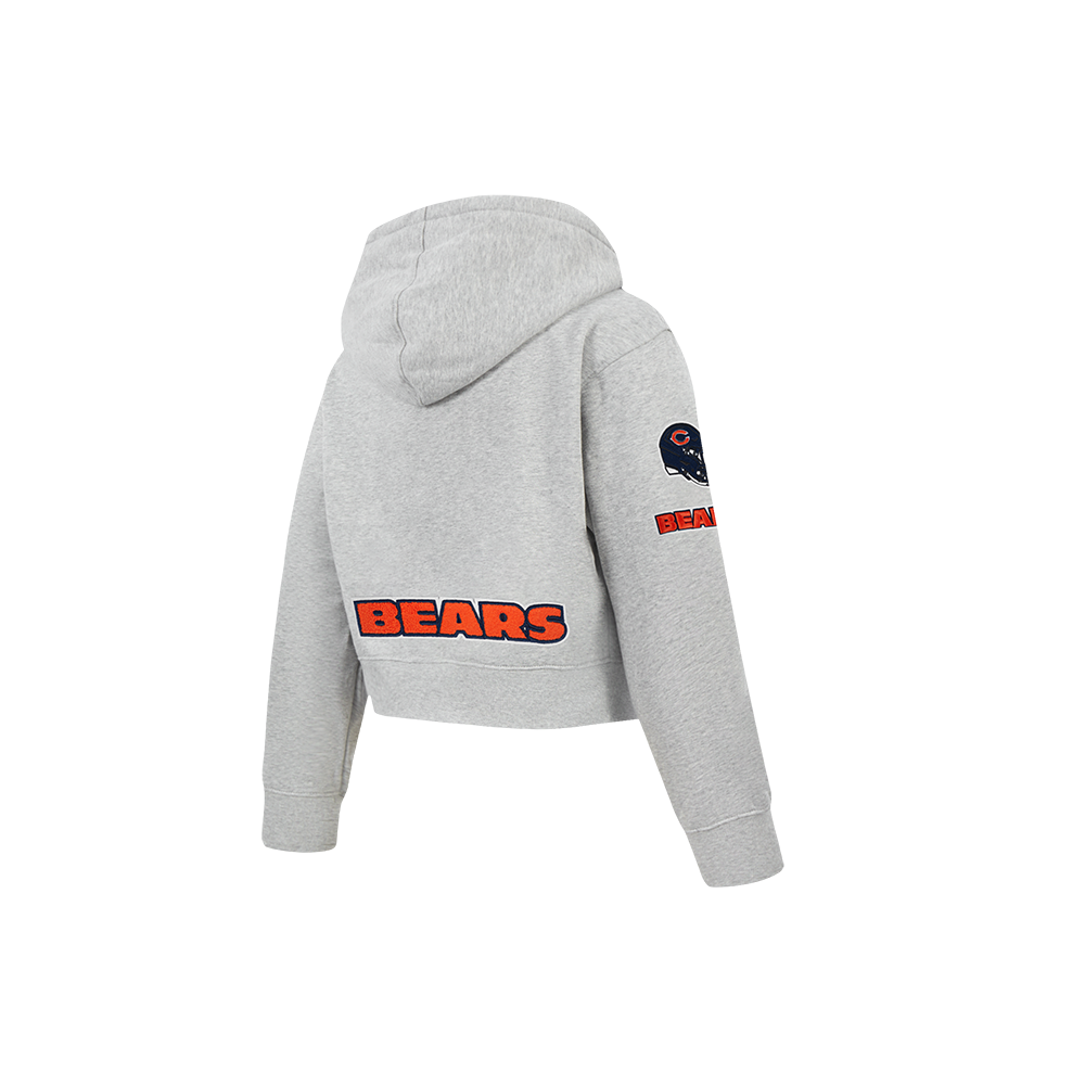 NFL CHICAGO BEARS CLASSIC LITTLE GIRL'S FLC FZ HOODIE (HEATHER GREY)
