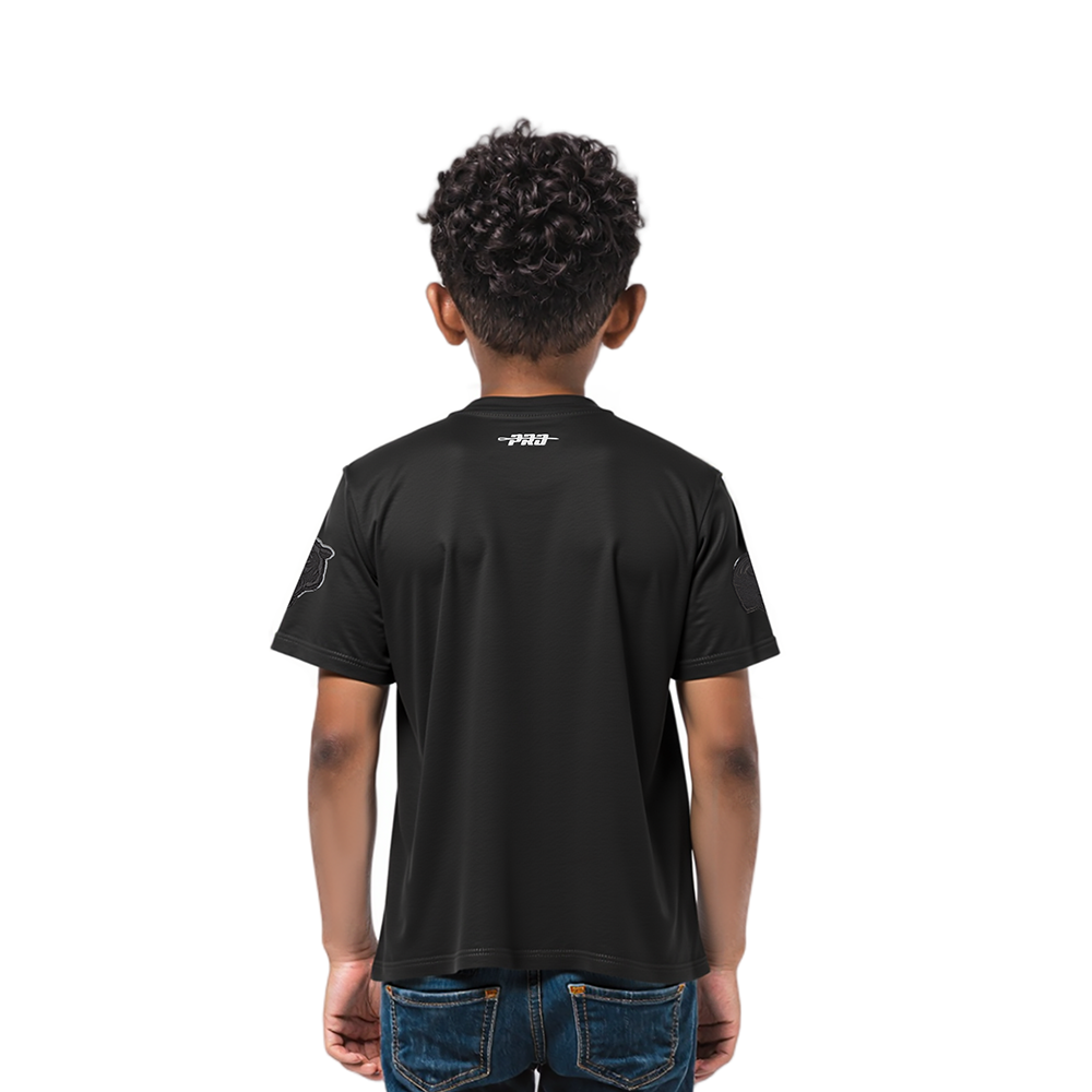 NFL CHICAGO BEARS TRIPLE BLACK TODDLER BOYS SHORT SLEEVE TEE (BLACK)