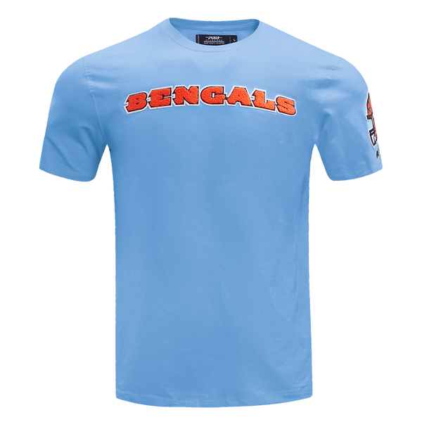 CINCINNATI BENGALS CLASSIC CHENILLE DK TEE (UNIVERSITY BLUE)