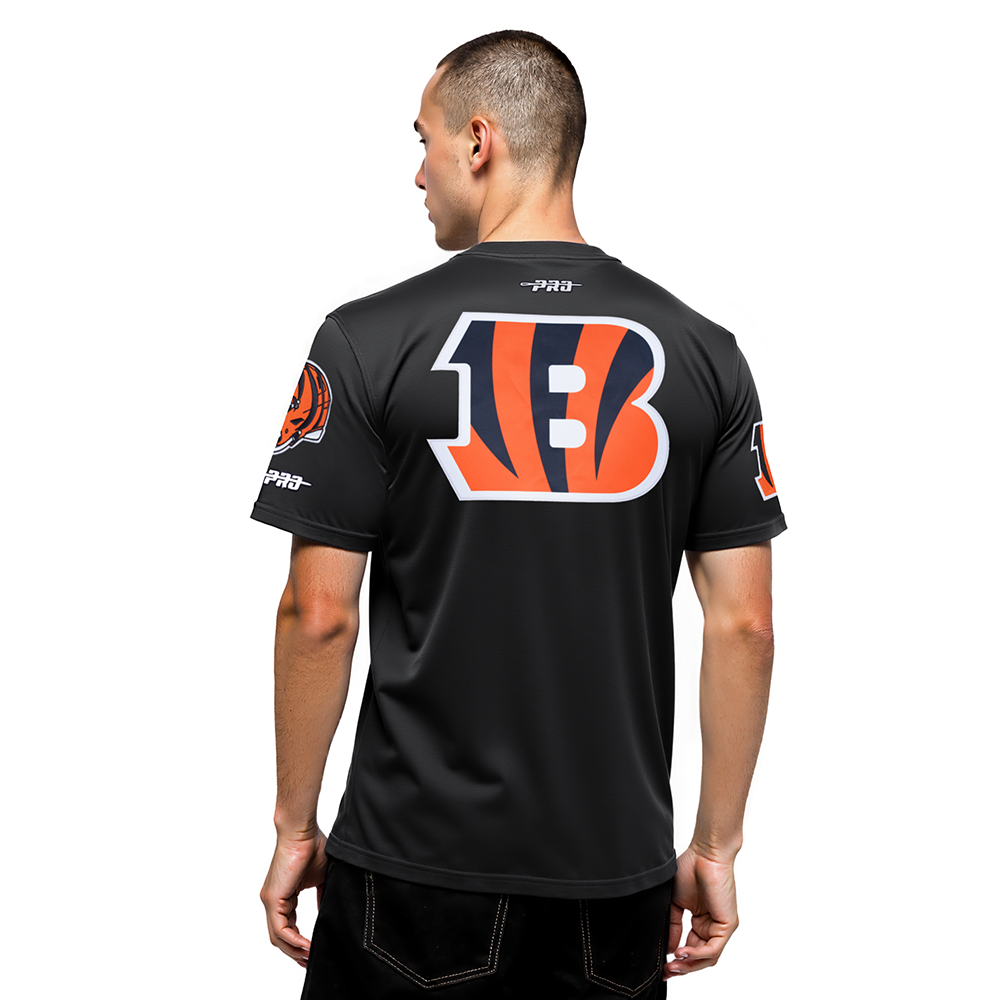 NFL CINCINNATI BENGALS JOE BURROW #9 CLASSIC PNN MEN'S SJ TEE (BLACK)