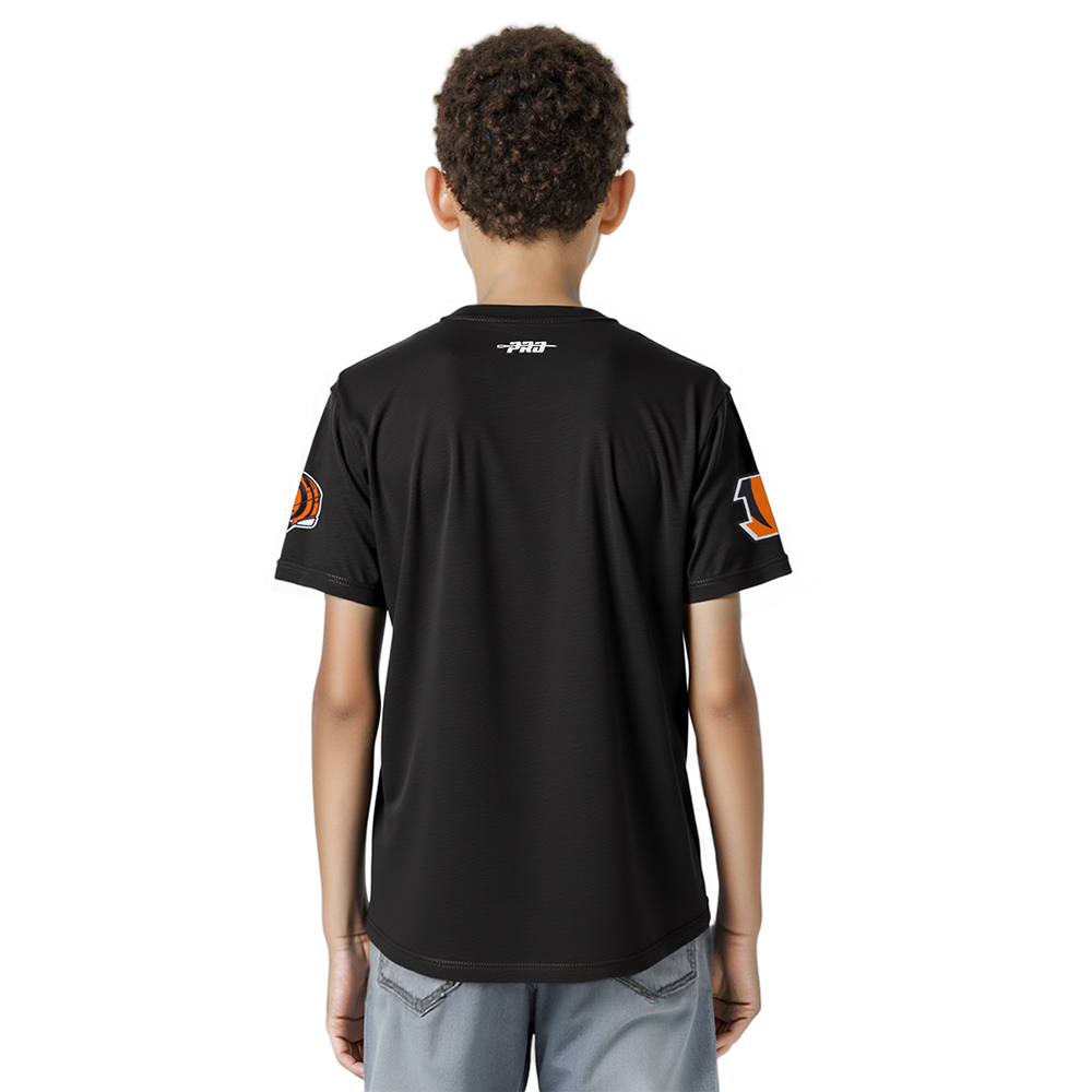 NFL CINCINNATI BENGALS CLASSIC BIG BOY'S SJ TEE (BLACK)