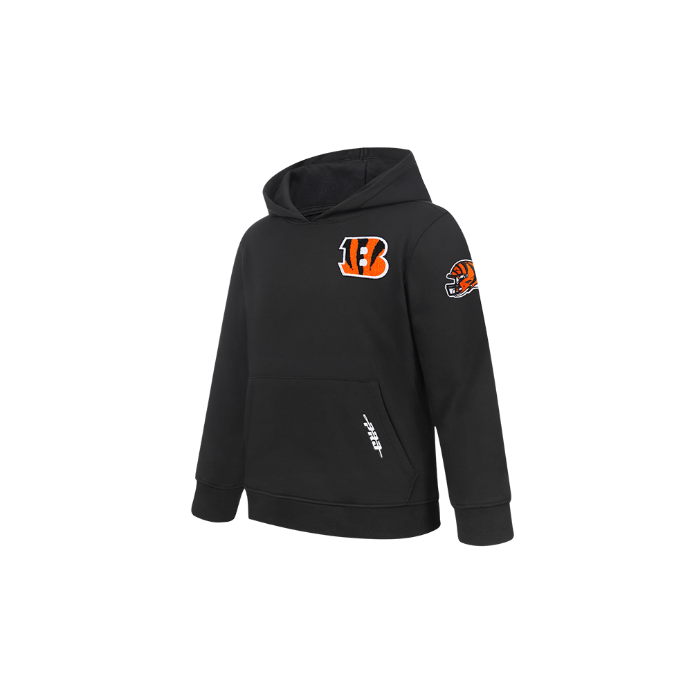 NFL CINCINNATI BENGALS CLASSIC TODDLER BOYS FLEECE PULLOVER HOODIE (BLACK)