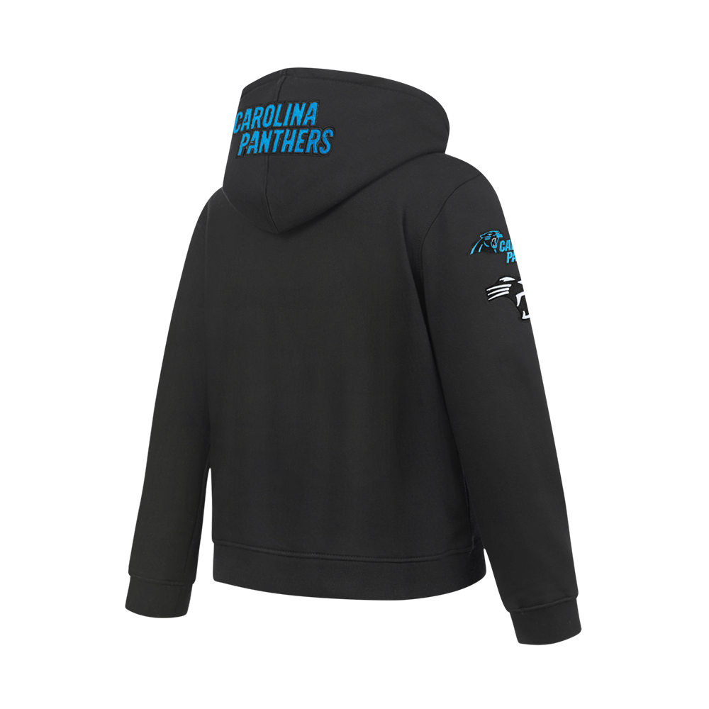 NFL CAROLINA PANTHERS CLASSIC BIG BOYS FLEECE PULLOVER HOODIE (BLACK)