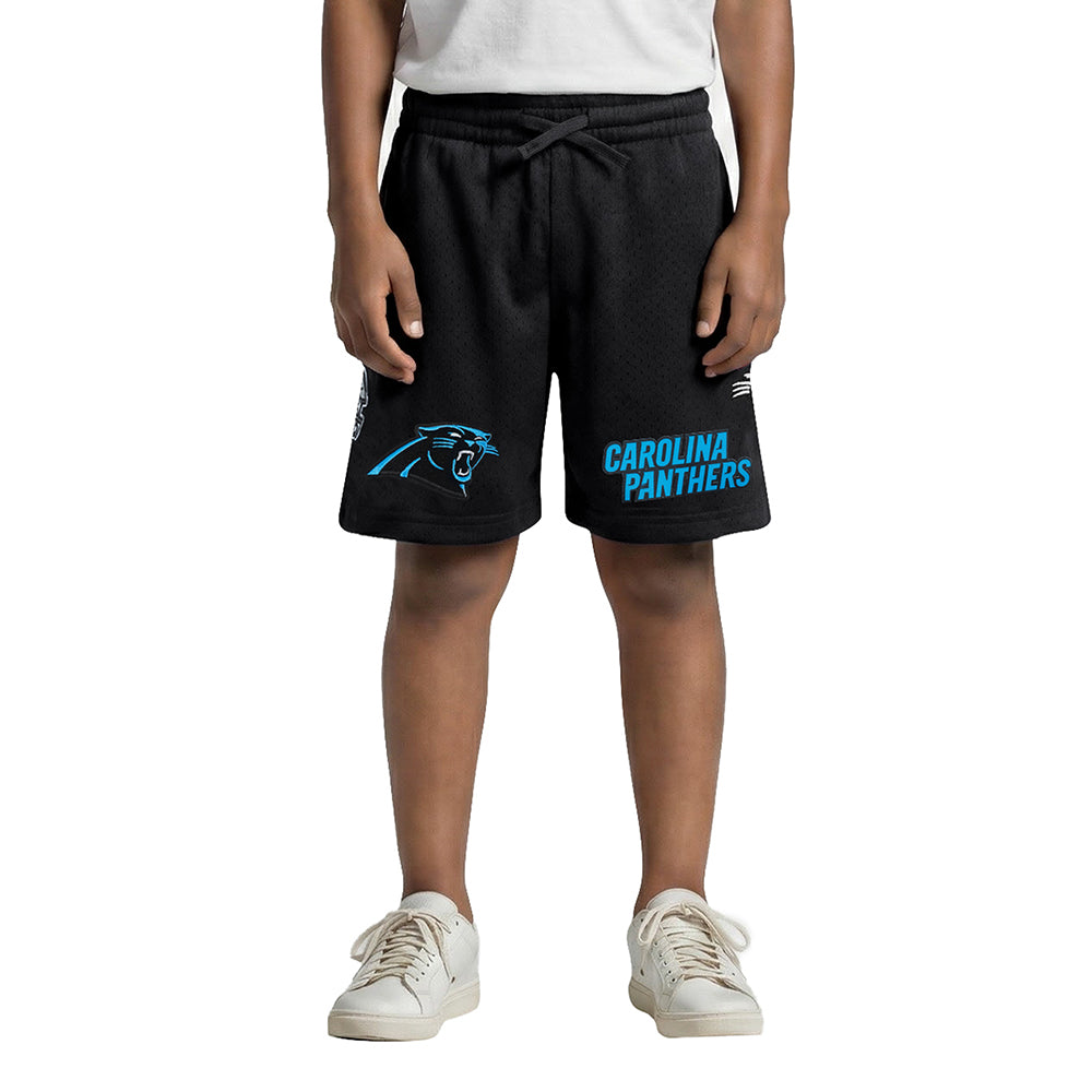 NFL CAROLINA PANTHERS CLASSIC LITTLE BOY'S MESH SHORT (BLACK)