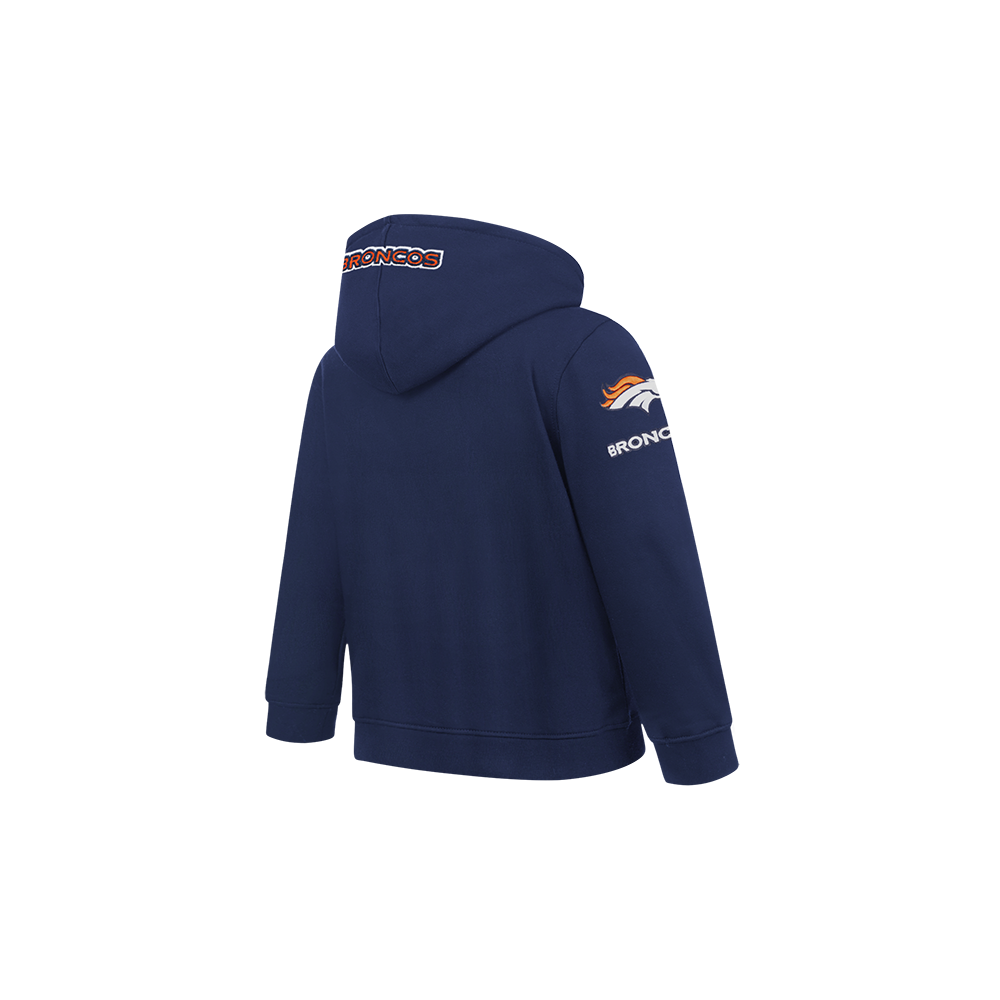 NFL DENVER BRONCOS CLASSIC TODDLER BOYS FLEECE PULLOVER HOODIE (MIDNIGHT NAVY)