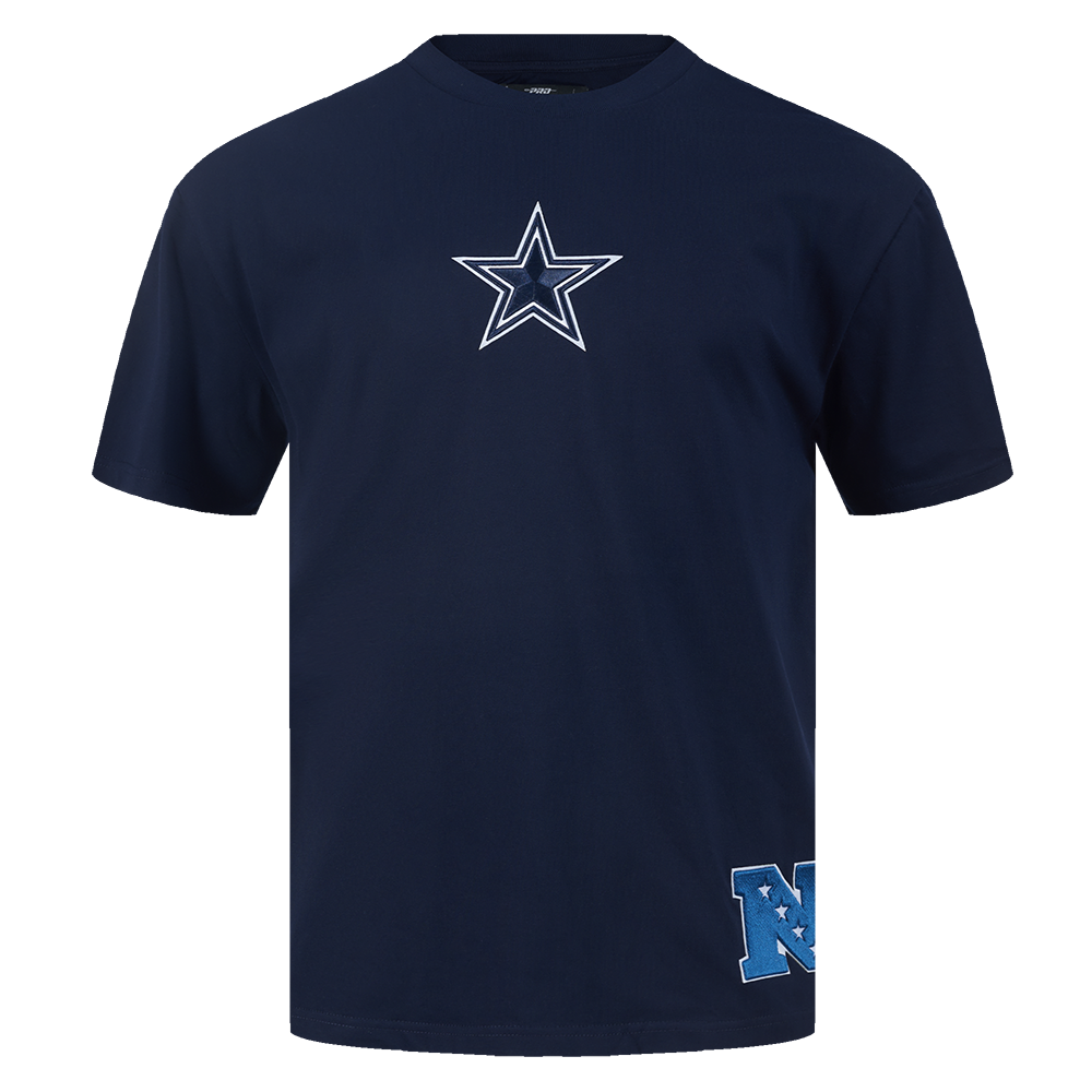 NFL DALLAS COWBOYS WINGSPAN MEN'S DROP SHOULDER LS TEE (TAUPE)