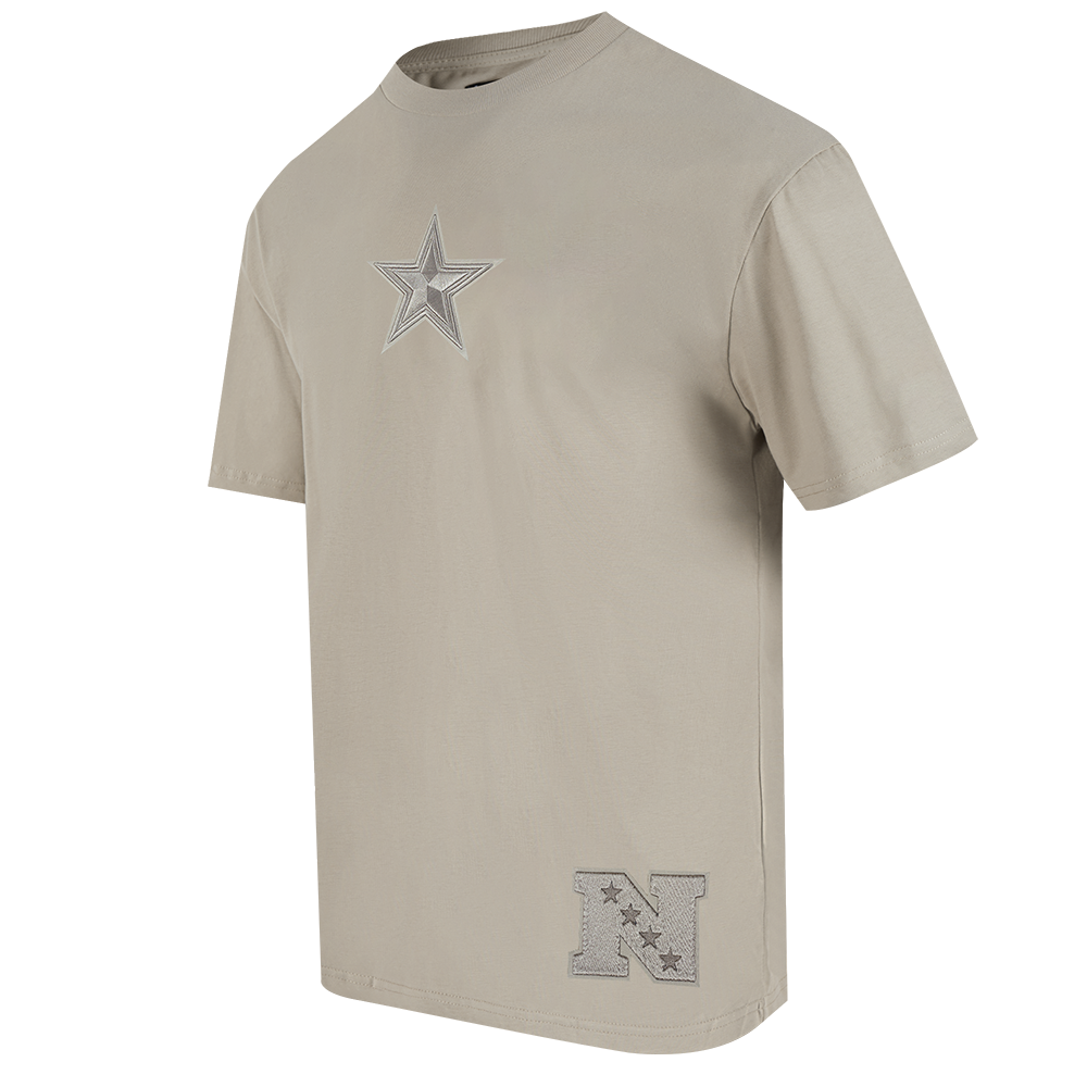 NFL DALLAS COWBOYS WINGSPAN MEN'S DROP SHOULDER LS TEE (TAUPE)