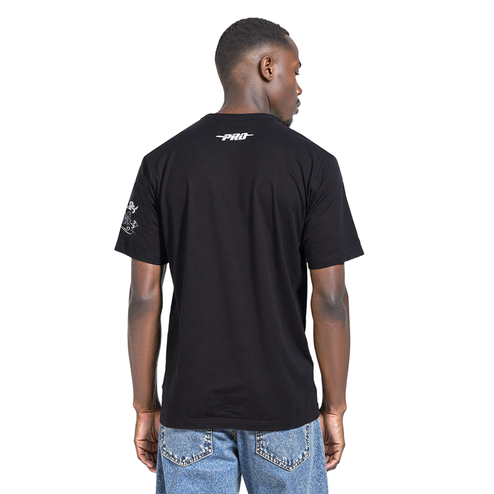 NFL DALLAS COWBOYS REBEL ATHLETICS STACKED LOGO MEN'S SJ TEE (BLACK)