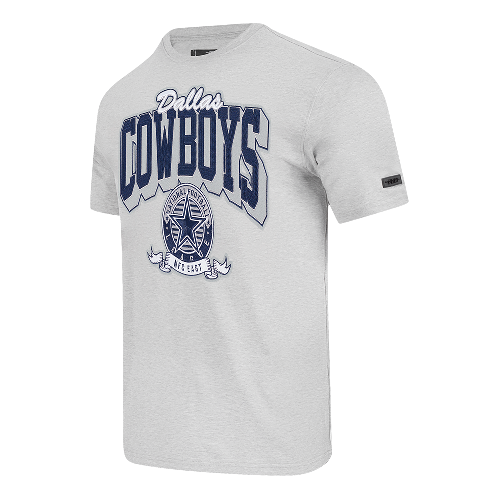 NFL DALLAS COWBOYS TEAM BADGE MEN'S WM SJ TEE (HEATHER GREY)