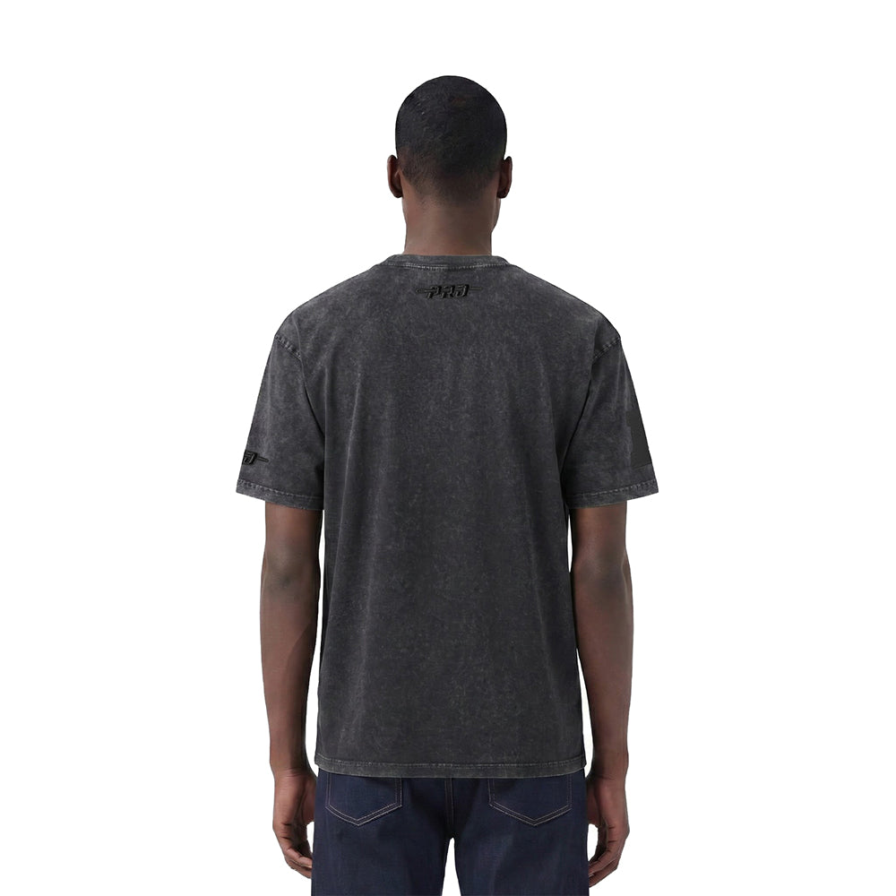 NFL DALLAS COWBOYS WASHED VANGUARD MEN'S ENZYME WASH CJ DROP SHOULDE (WASHED BLACK)