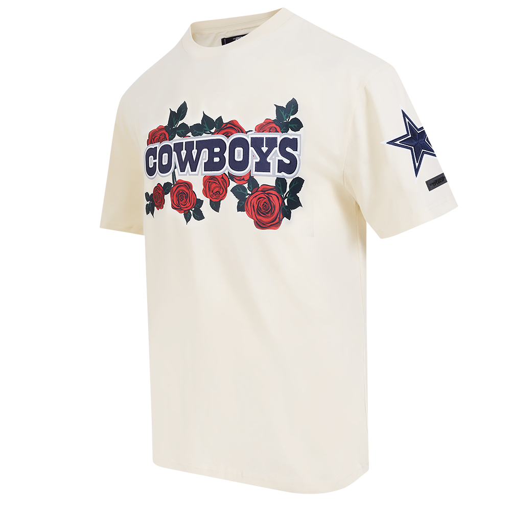 NFL DALLAS COWBOYS ROSES MEN'S TEE (EGGSHELL)