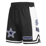NFL DALLAS COWBOYS DIY PICK STITCH MEN'S DOUBLE KNIT 2.0 SHORT (BLACK)