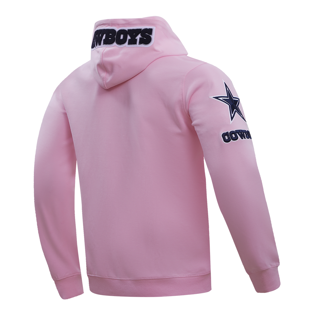 NFL DALLAS COWBOYS CLASSIC CHENILLE FZ HOODIE PINK Pro Standard