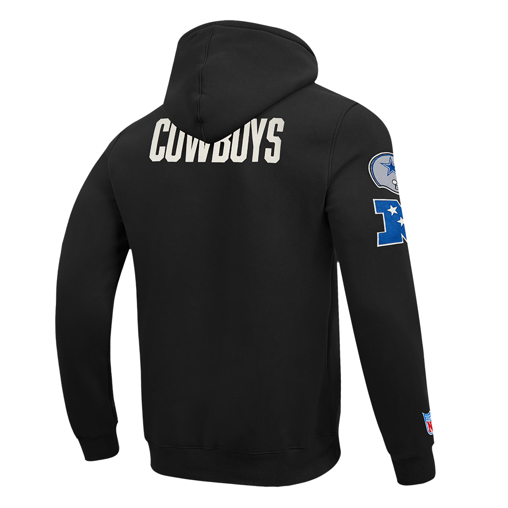 NFL DALLAS COWBOYS MODERN ORIGINALS MEN'S FLC PO HOODIE (BLACK)