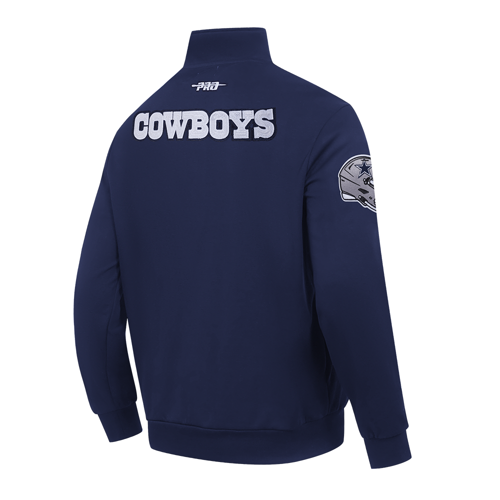 NFL DALLAS COWBOYS CITY ARCH MEN'S FLC 1/4 ZIP (MIDNIGHT NAVY)