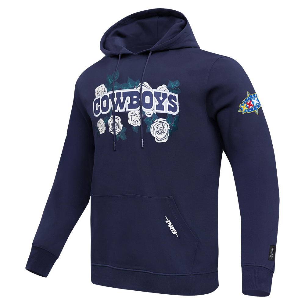 NFL DALLAS COWBOYS ROSES MEN'S PO HOODIE (MIDNIGHT NAVY)