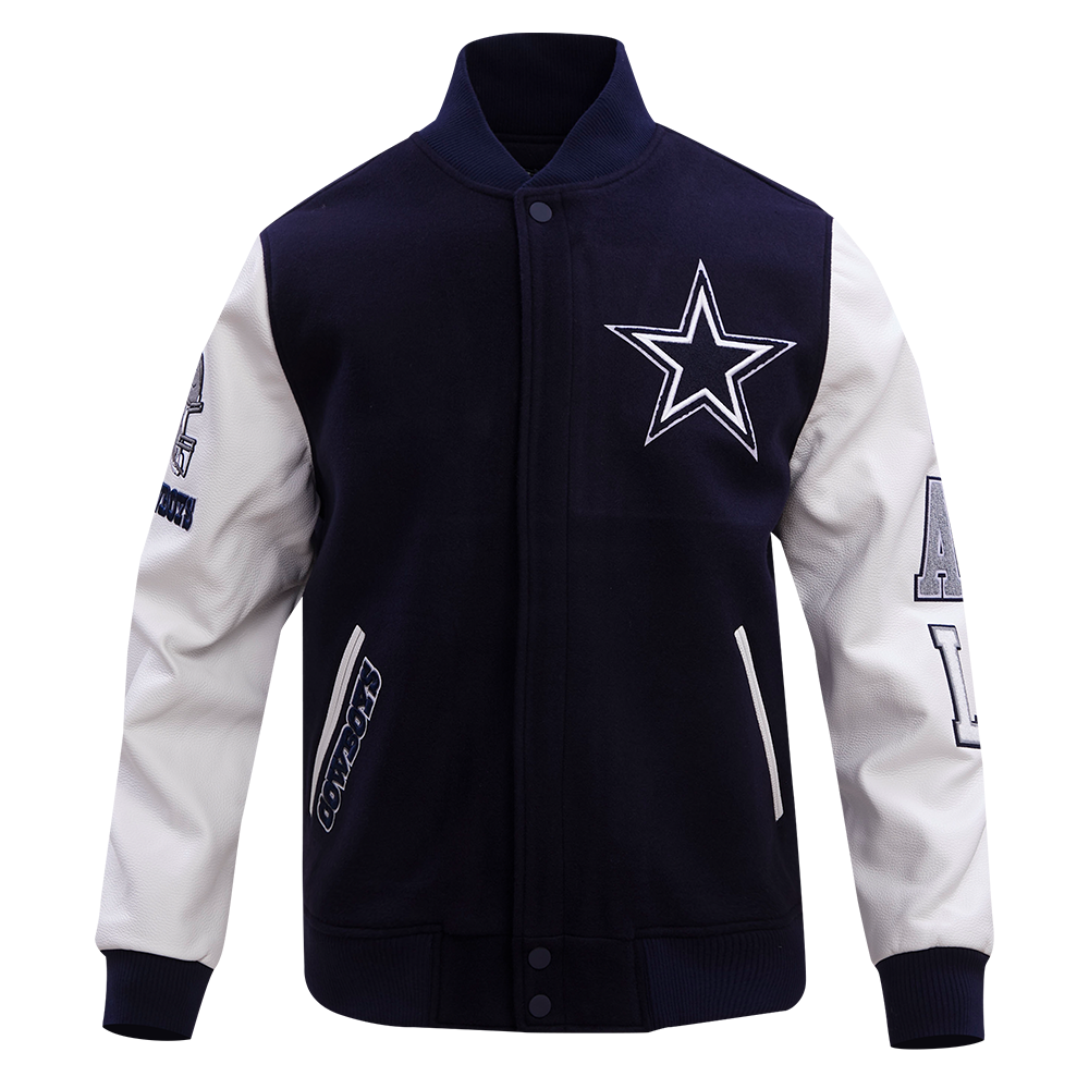 NFL Unisex Dallas Cowboys Sports Throwback Varsity Jackets