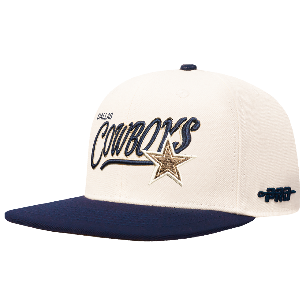 NFL DALLAS COWBOYS TOPPER 2 TONE WORDMARK SNAPBACK (EGGSHELL/ MIDNIGHT NAVY)