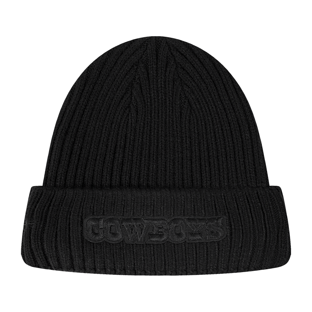 NFL DALLAS COWBOYS WASHED VANGUARD UNLINED PRO BEANIE CUFFED (BLACK)