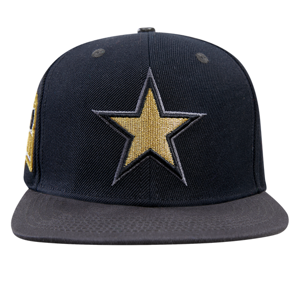 NFL DALLAS COWBOYS STIVALI 2 TONE WOOL SNAPBACK HAT BLACK GRAY Pro Standard