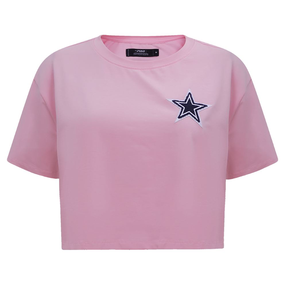 Women's San Francisco 49ers Pro Standard Pink Cropped Boxy T-Shirt
