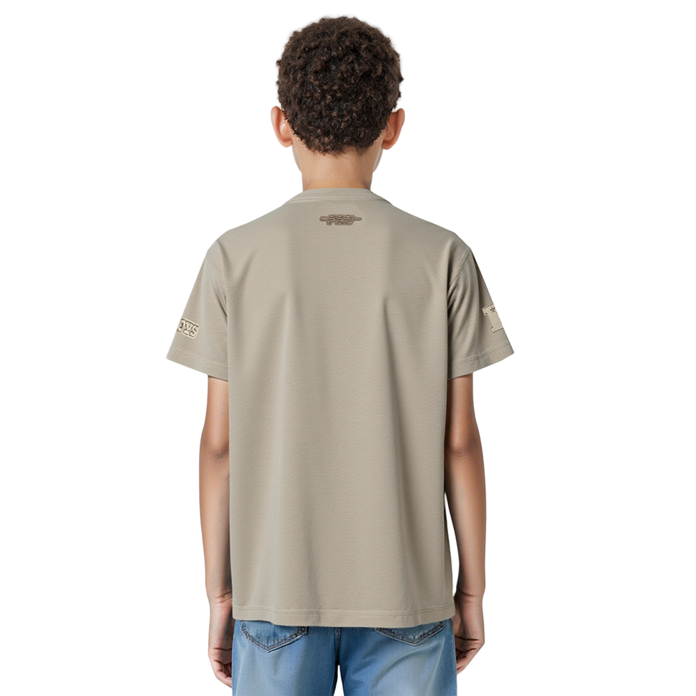 NFL DALLAS COWBOYS NEUTRAL BIG BOYS SHORT SLEEVE TEE (TAUPE)