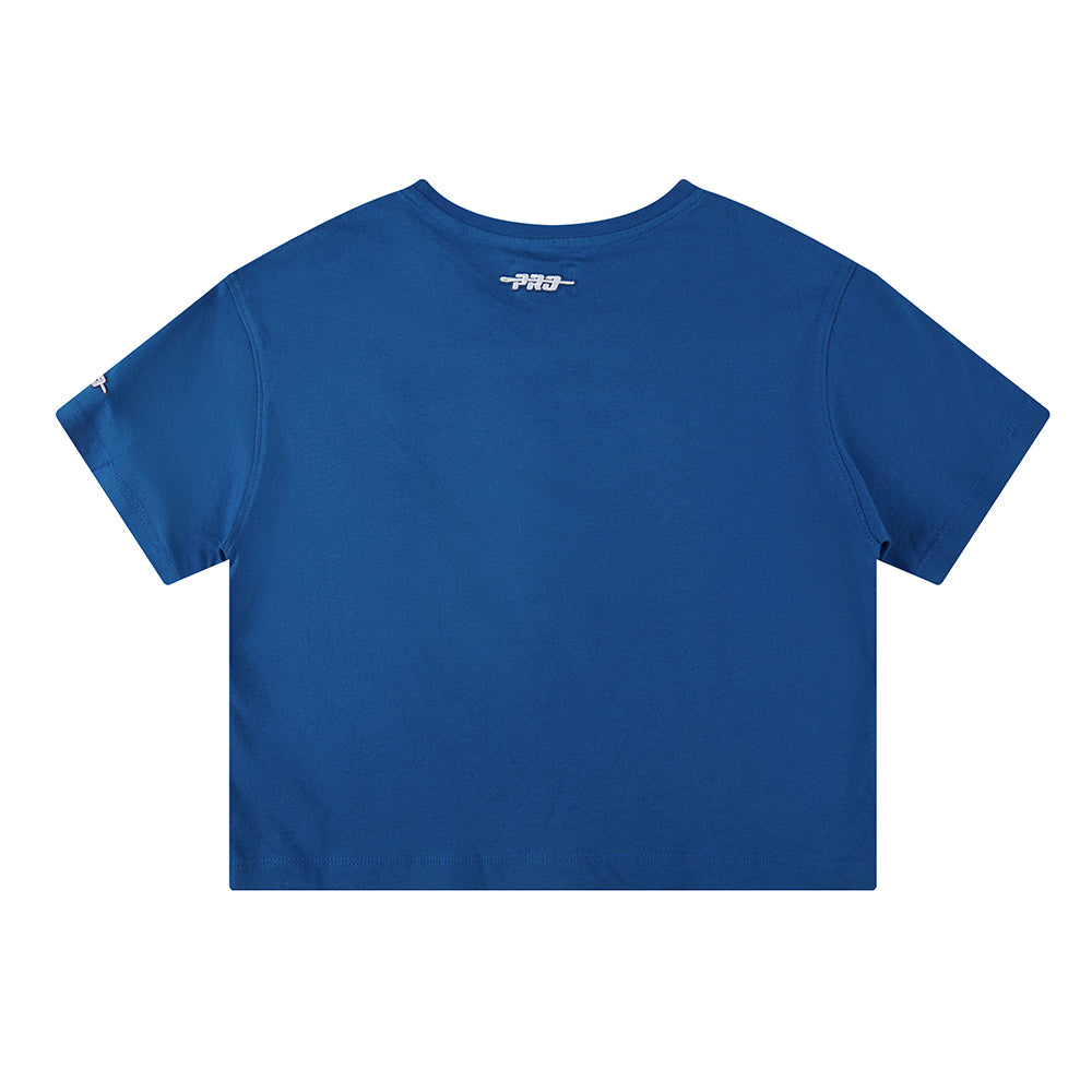 NFL DALLAS COWBOYS RETRO CLASSIC BIG GIRLS  SHORT SLEEVE BOXY TEE (DODGER BLUE)