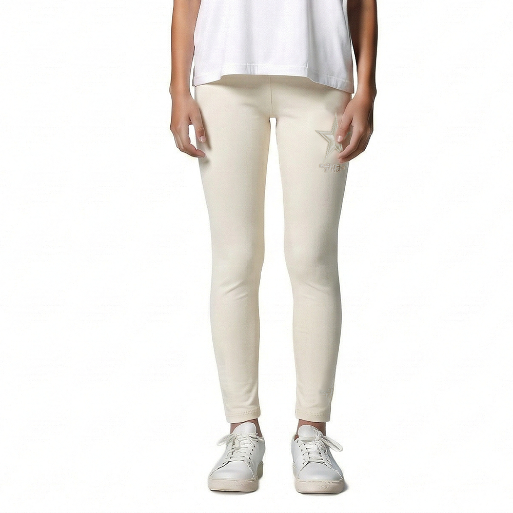 NFL DALLAS COWBOYS NEUTRAL BIG GIRLS LEGGING (EGGSHELL)