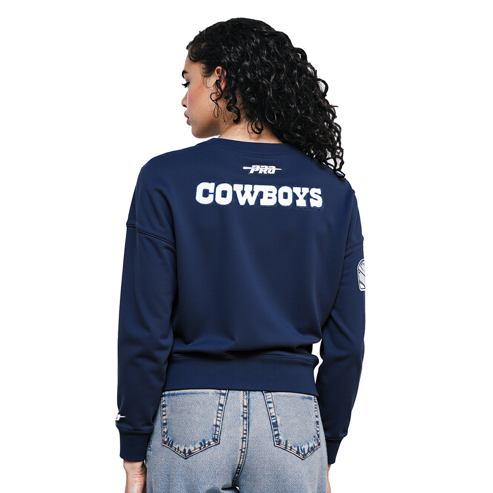 NFL DALLAS COWBOYS CEE DEE LAMB #88 CLASSIC PNN WOMEN'S FLC CREWNECK (MIDNIGHT NAVY)