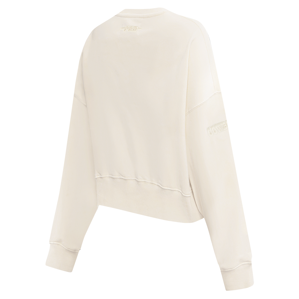 NFL DALLAS COWBOYS CEE DEE LAMB #88 NEUTRAL WOMEN'S FLC CREWNECK (EGGSHELL)